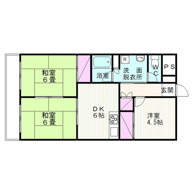 丸山コーポ　Ａの間取り