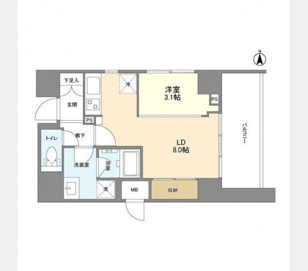 【間取り】 | ＯＮＥ　ＲＯＯＦ　ＦＬＡＴ　ＴＯＧＯＳＨＩ | 間取