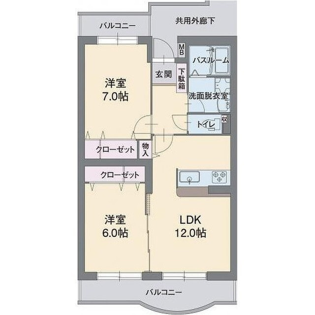 アビタシオンAの間取り