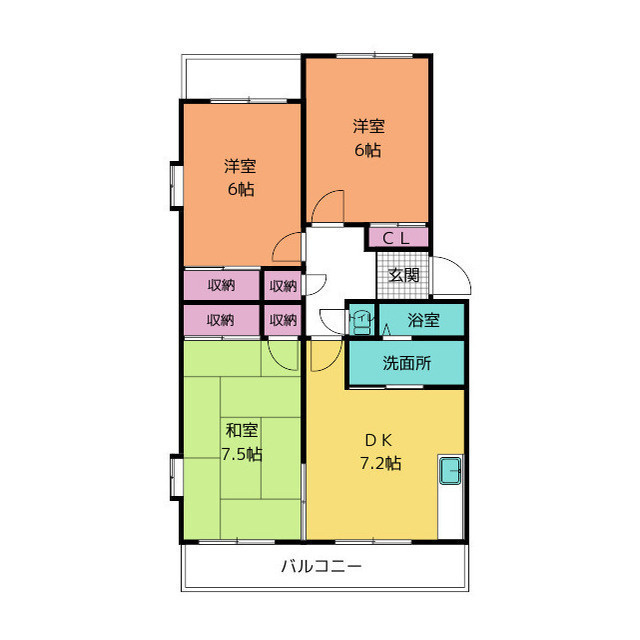 サンライズ香貫の間取り