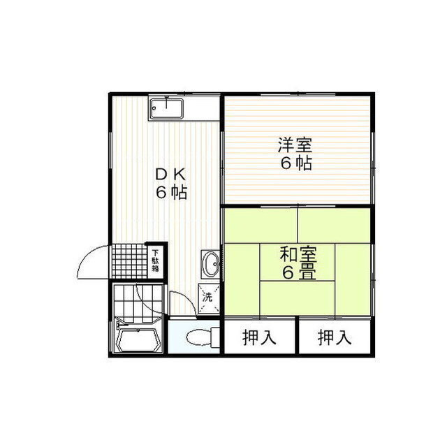 コーポ大木Ⅱの間取り