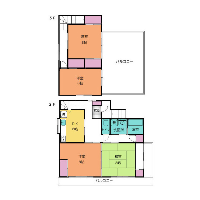 納米里戸建の間取り