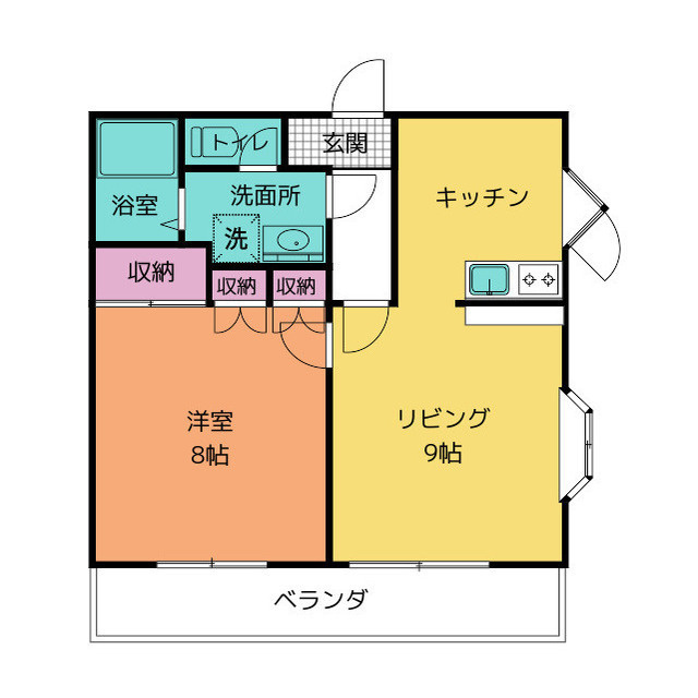 ハイツ　アキ　Taoの間取り