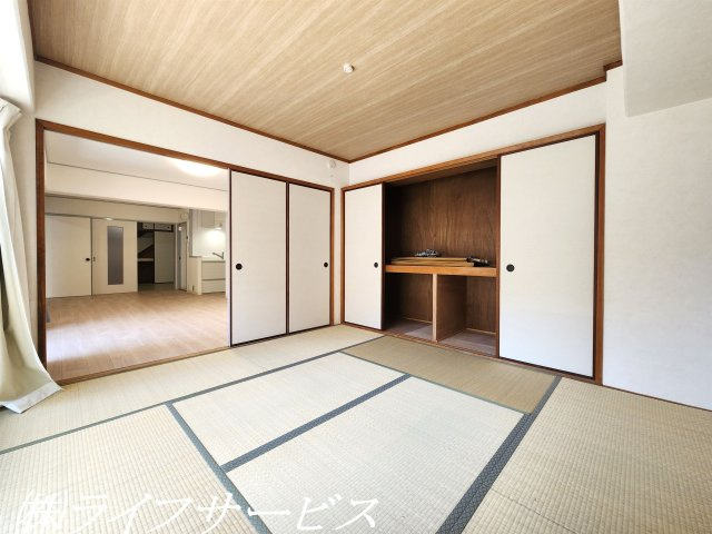 【和室】 | エバーグリーン淀川２号館 | 和室８帖/押入有