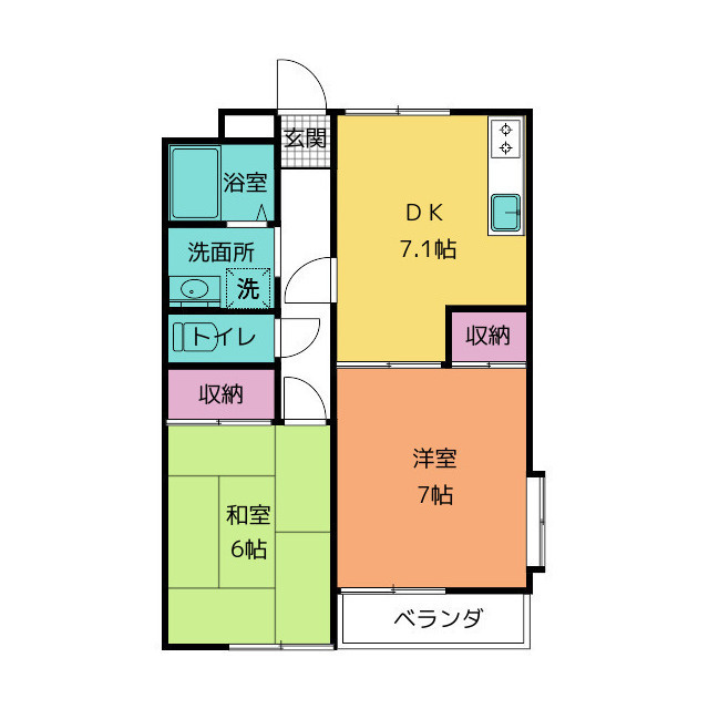 第一須走ハイツの間取り