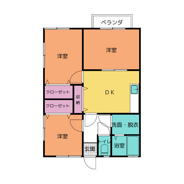 御殿場市印野のアパートの間取り