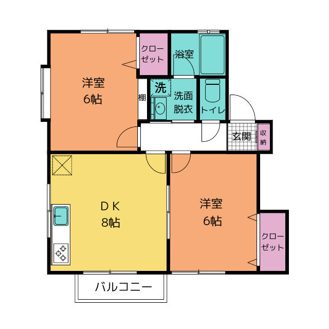 クオーレ新橋の間取り