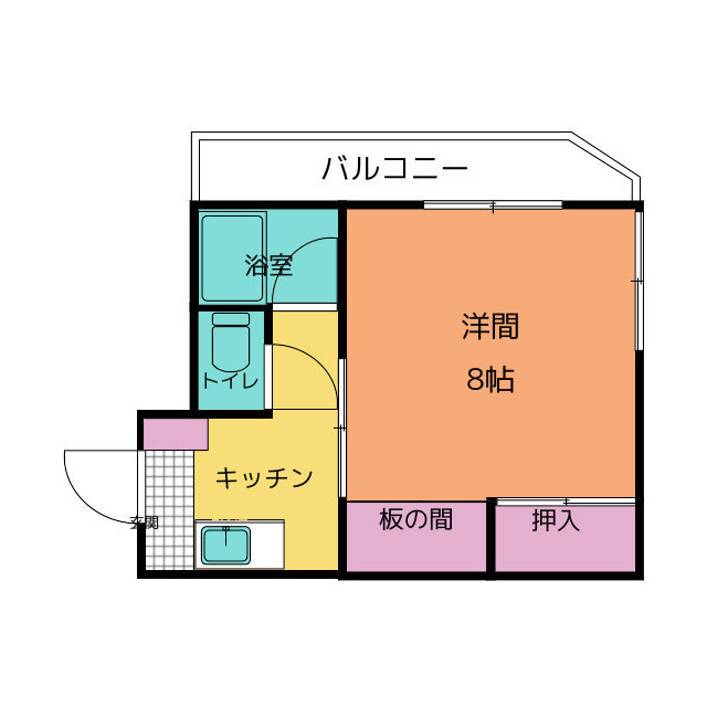 レアールマンションアキタⅢの間取り