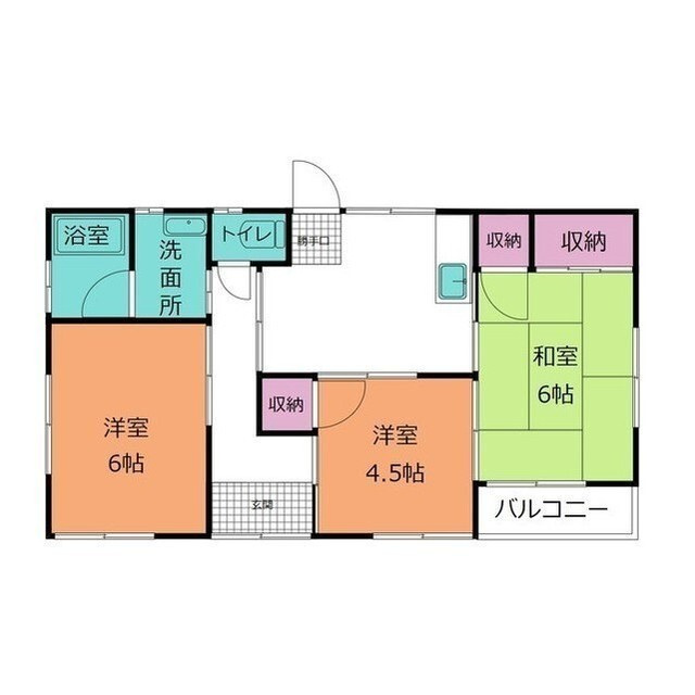 秋山借家の間取り