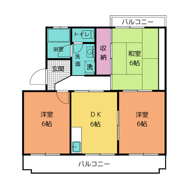 ベルローズの間取り