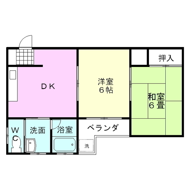 タウンヒル芹沢’９２の間取り