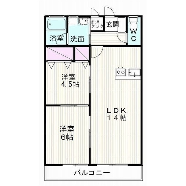 ホーム柏谷　Ⅲの間取り