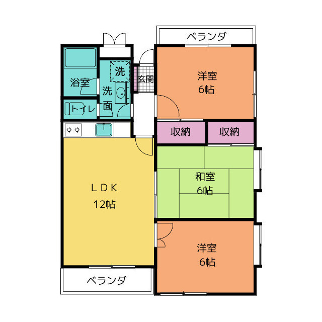 土屋マンションの間取り