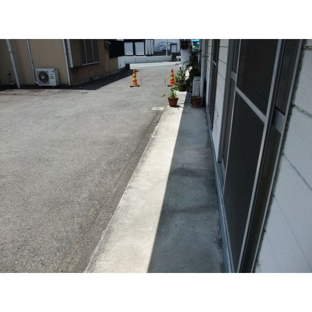 レアールコーポアキタⅡのバルコニー|庭