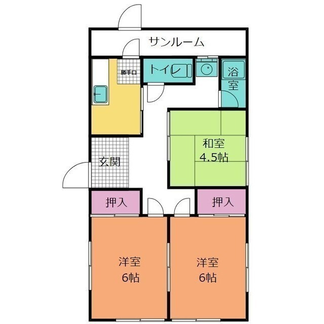 相原借家の間取り