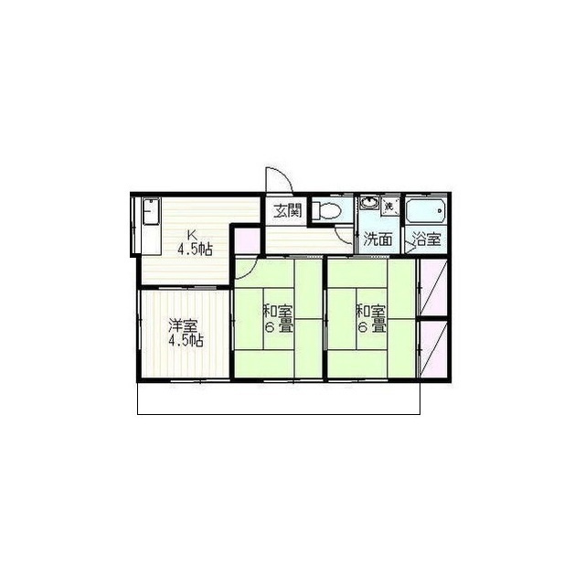 菊地貸家の間取り