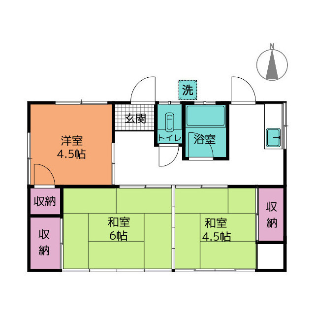 森戸建の間取り