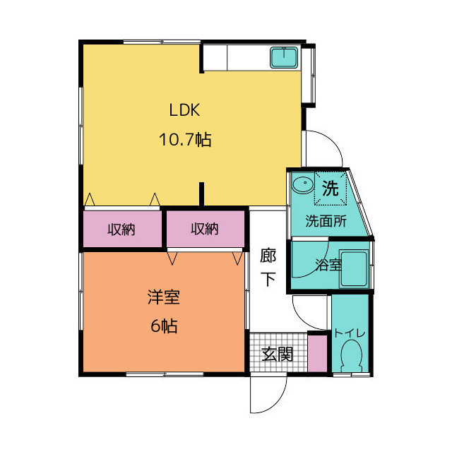 山ノ根借家の間取り