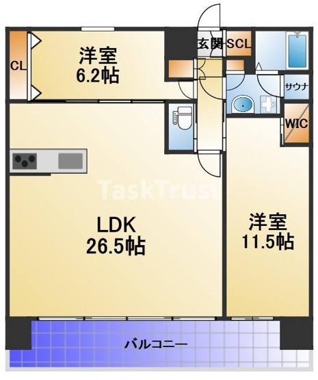 【間取り】 | プレジオ北浜