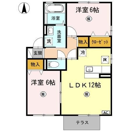 エクセレントヴィラ　E棟の間取り