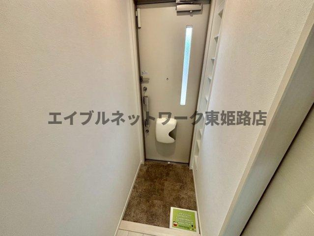 SKハイツの玄関