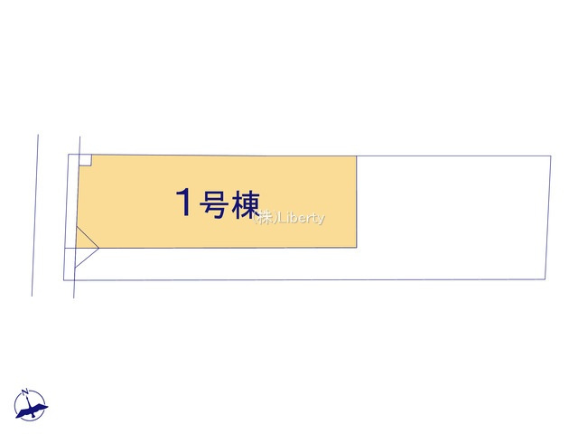 水戸市千波町9期　新築戸建　１号棟の区画図