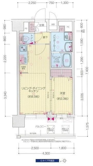 プレサンス四天王寺前夕陽ヶ丘　凛宮の間取り