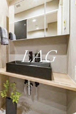 【洗面所】 | 三田綱町ハイツ | 洗面台です。(家具・家電はイメージです)