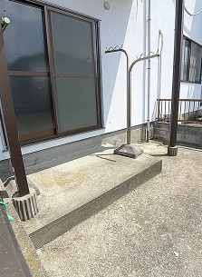 松戸市横須賀２丁目のアパートの庭|※別部屋参考写真
