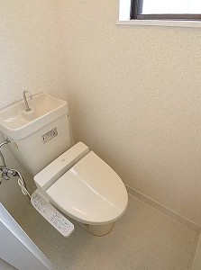 松戸市横須賀２丁目のアパートのトイレ|※別部屋参考写真