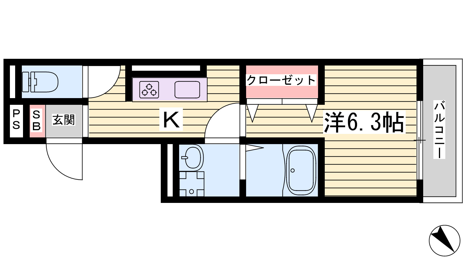 エスペランサ西新町の間取り