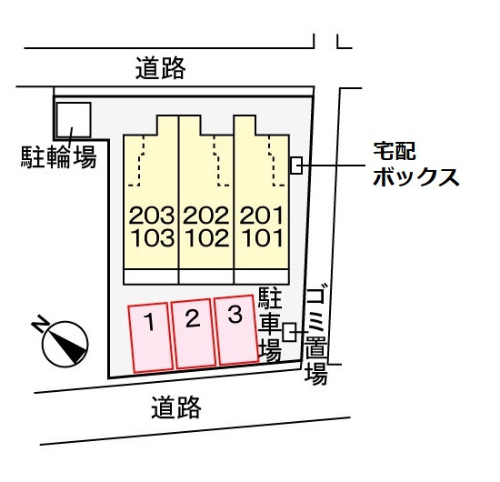 コモド・カサ・ミラの区画図