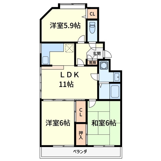 【間取り】 | ケイハンマンション
