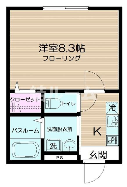 荒川区東尾久６丁目のアパートの間取り