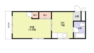 【間取り】 | 桜ヶ丘ハイム | 間取りです。