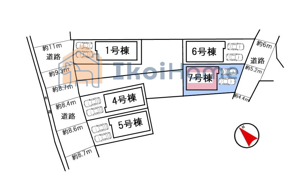 明石市二見町西二見　全7棟　7号棟　新築戸建のその他|区画図です！