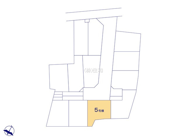 【新築分譲住宅】川越市南大塚3丁目の区画図
