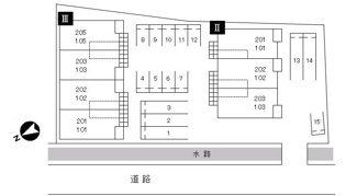 【駐車場】 | メゾン・アムール　Ⅲ　西尾市上矢田町