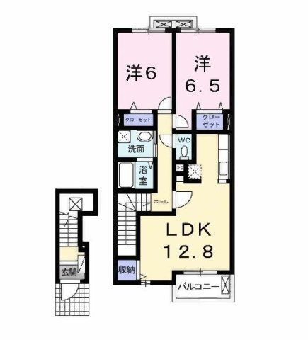 【間取り】 | アンジュ　ボワＡ