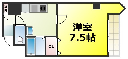 【間取り】 | ラ・フォンテ阿波座 仲介手数料無料