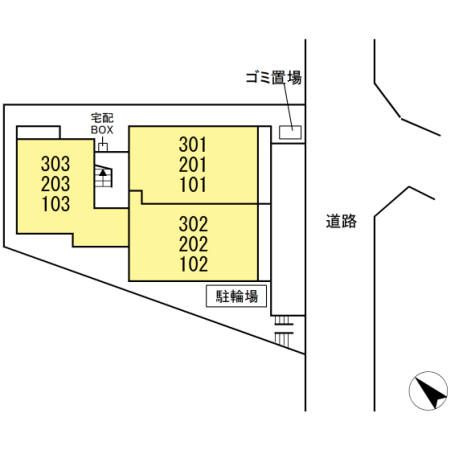 ヴェルジュ入船の区画図