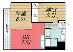 【間取り】 | グリーンハイツ島野