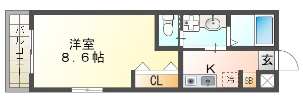 ワコーレヴィータ垂水日向の間取り