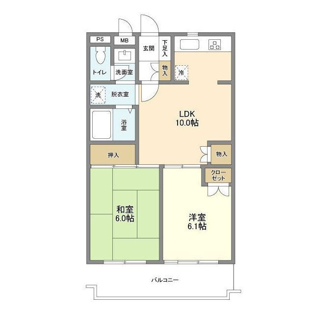 プラージュ高田馬場の間取り|間取りです。