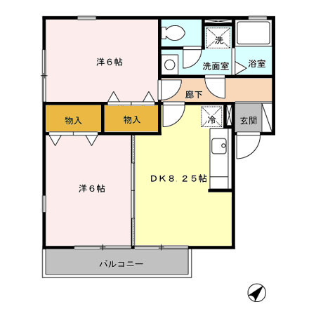 【間取り】 | ウィルモア岡本