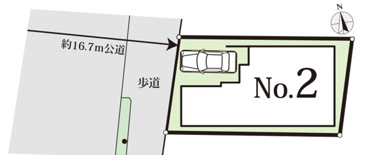 小平市小川町1丁目　西武拝島線　東大和市駅　新築戸建の区画図