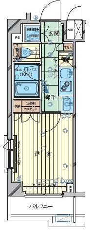 ルーブル大鳥居参番館 の間取り|間取りです。