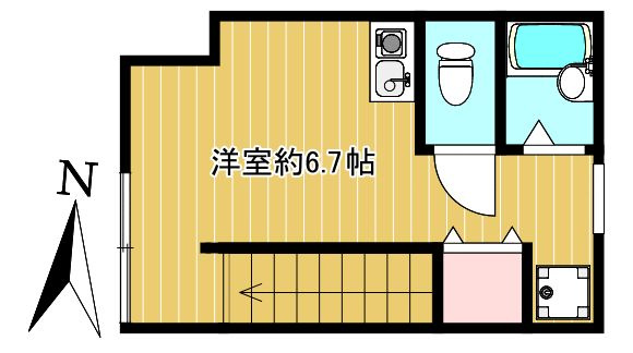 福米コーポの間取り