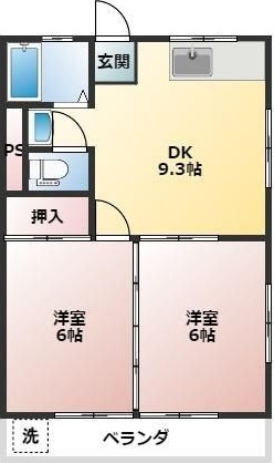 T＆Kハイツの間取り