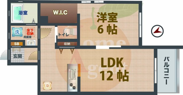 【間取り】 | Ａｉｒｅｖｉｌｌｅ | 2LDKのお部屋です。